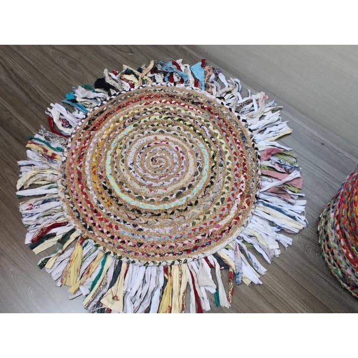 Tappeto in Cotone e Juta Colorato 5 - Disponibile in Varie Misure per la vendita all'ingrosso da parte di Ayras World