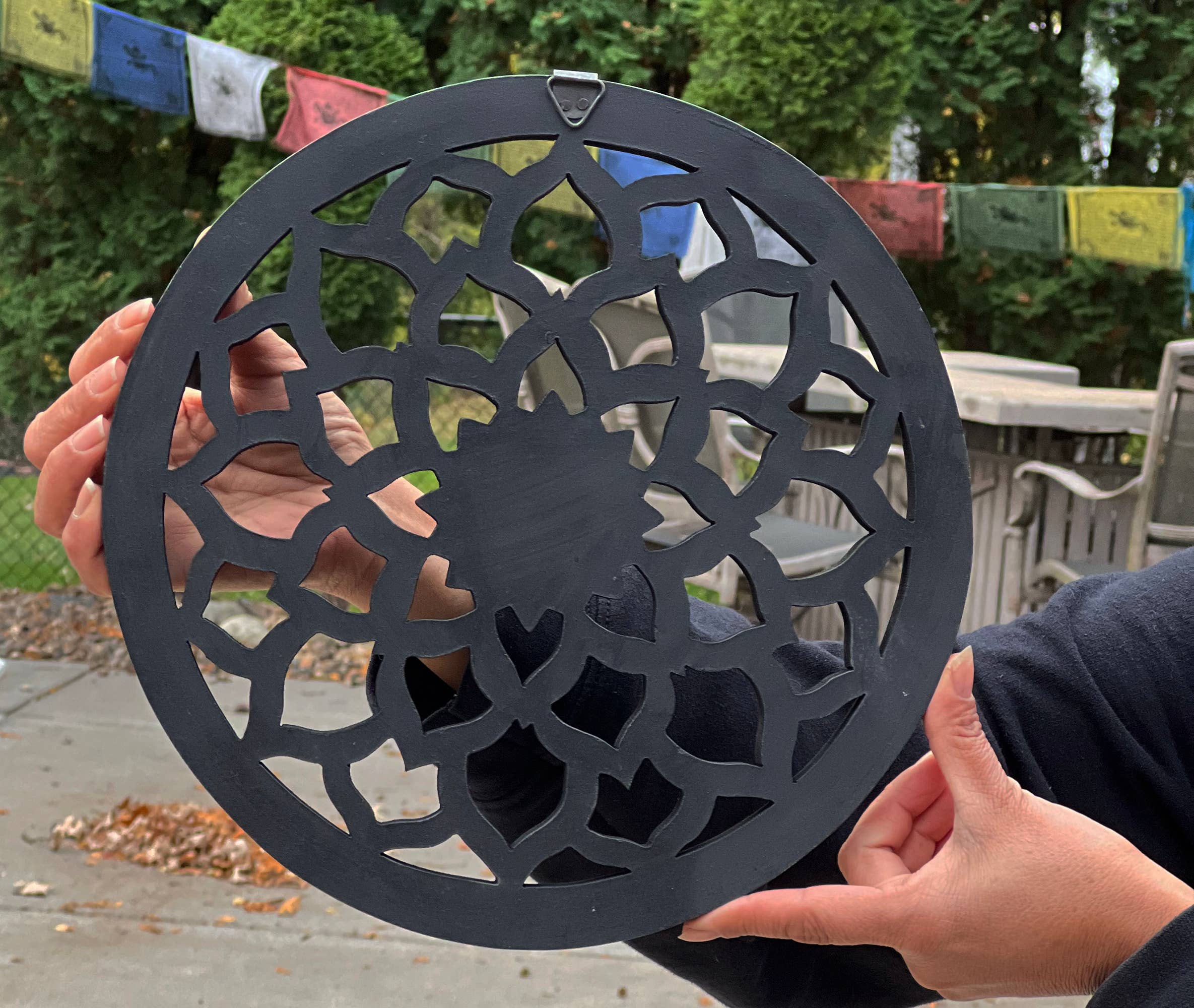 Lungta Imports - Wholesale Wall Accent - Handcrafted Wooden Lotus Flower Wall Décor Hanging Art16