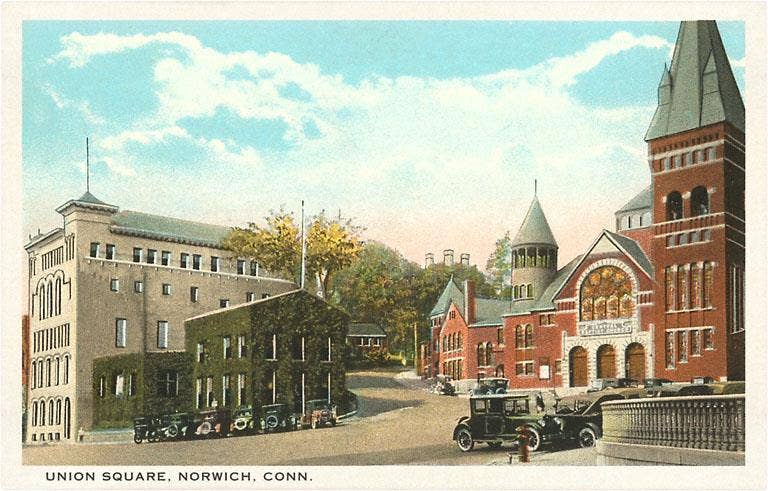 Found Image Press - Vendita all'ingrosso Set di cartoleria/cancelleria - Biglietto d'auguri CT-192 Union Square, Norwich0