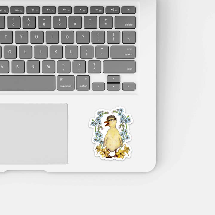 Autocollant en vinyle découpé « Just Ducky » pour la vente par PinkPolish Design