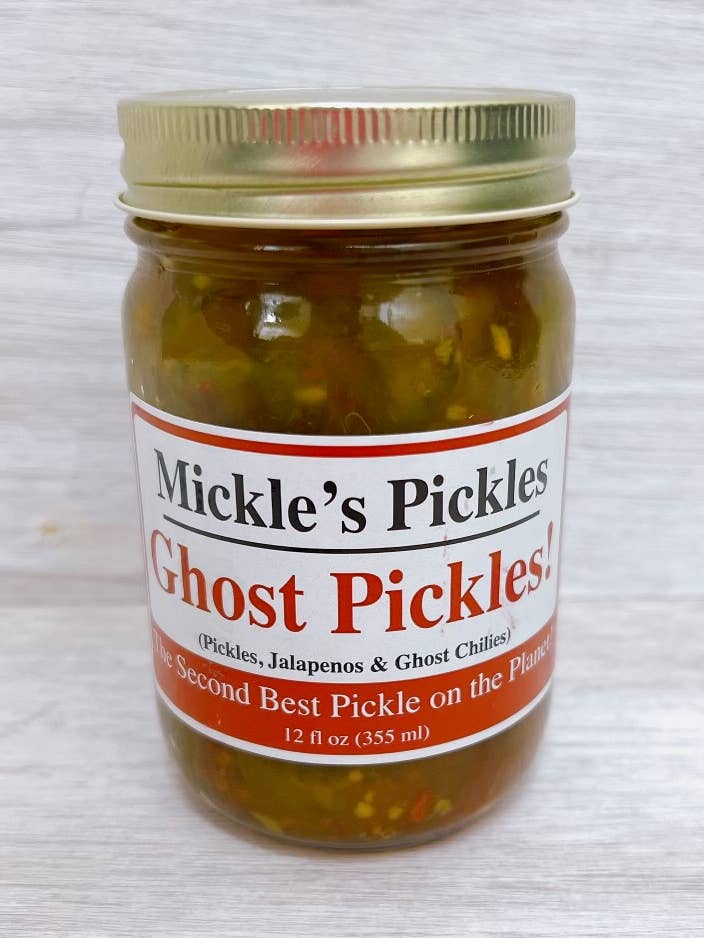 RELISH Ghost Mickle's Pickles 12oz Jar for wholesale by Mickle’s Pickles