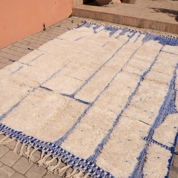 BohoVibeCraft - Wholesale Area Rug - Abstract Geometric Wool, Geometric shapes, Beni Ourain rug1