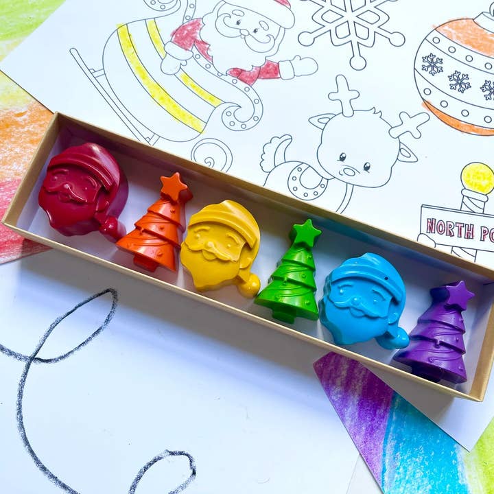 KagesKrayons - Wholesale Crayons - Kids & Baby - Santa Claus Crayons Gift Box4