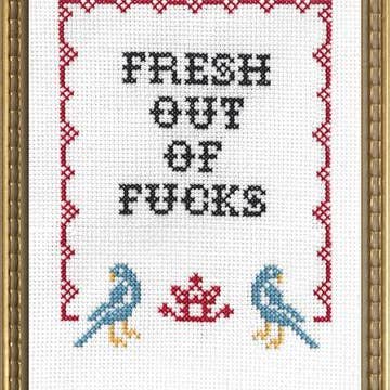 Subversive Cross Stitch - Wholesale Embroidery/Cross Stitch Supplies - Fresh Out of F*cks