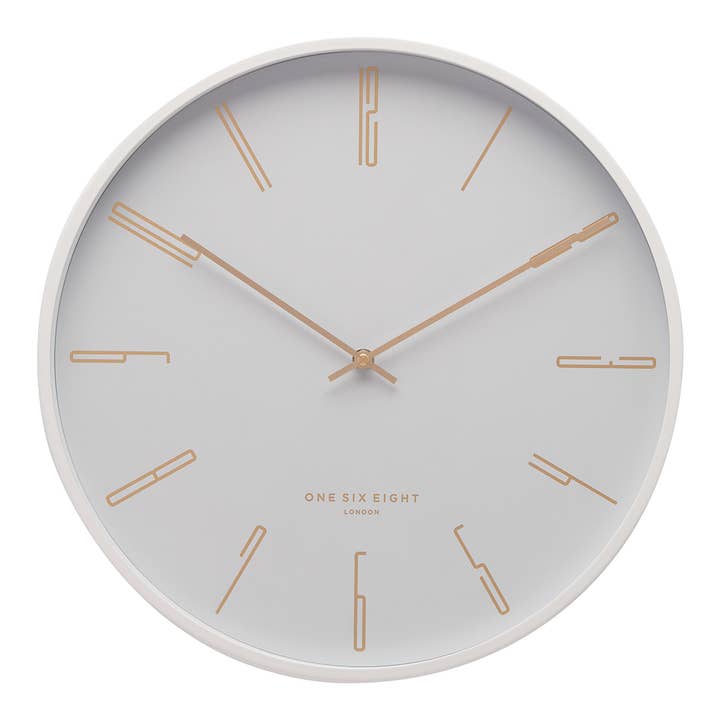One Six Eight London - Wholesale Wall Clock - Maya 30cm White Silent Wall Clock