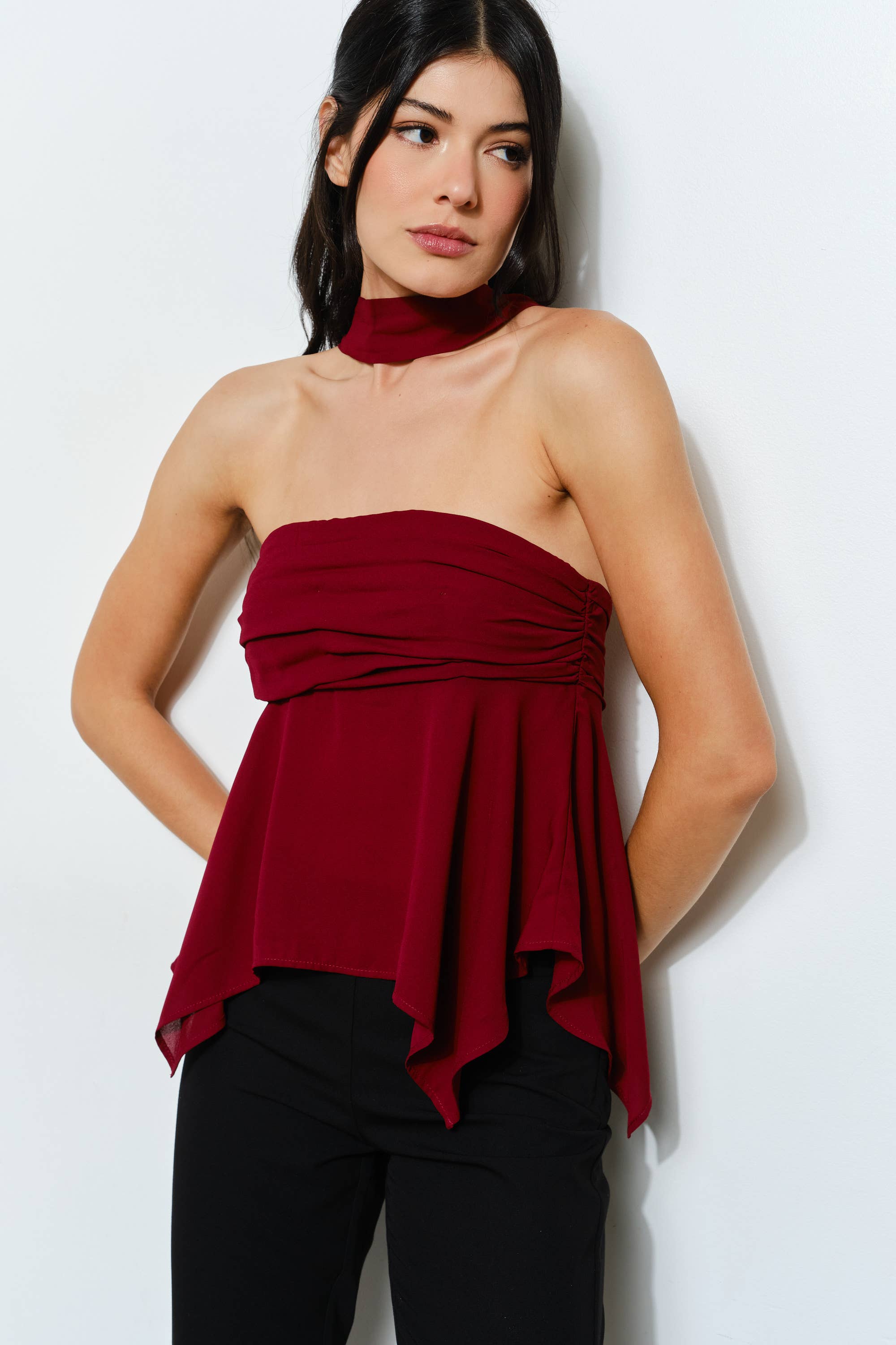 Pretty Garbage - Wholesale Blouse - Women's - JENNIE STRAPLESS TOP - Flirty, Romantic, Night Out4