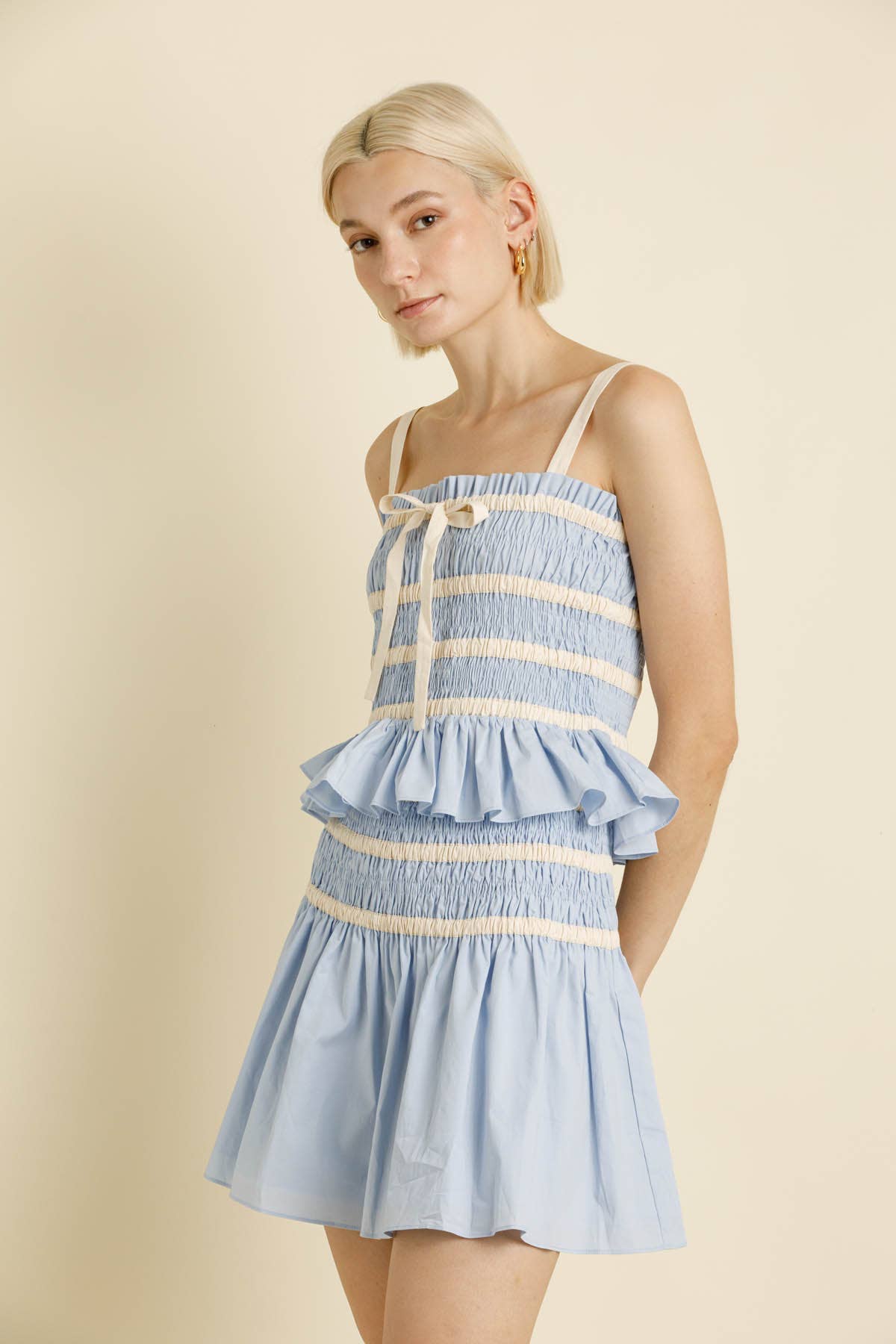 Aureum - Wholesale Blouse - Women's - AT2045 - COMBO TRIMMING CAMI TOP5