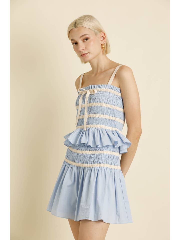 Aureum - Wholesale Blouse - Women's - AT2045 - COMBO TRIMMING CAMI TOP5