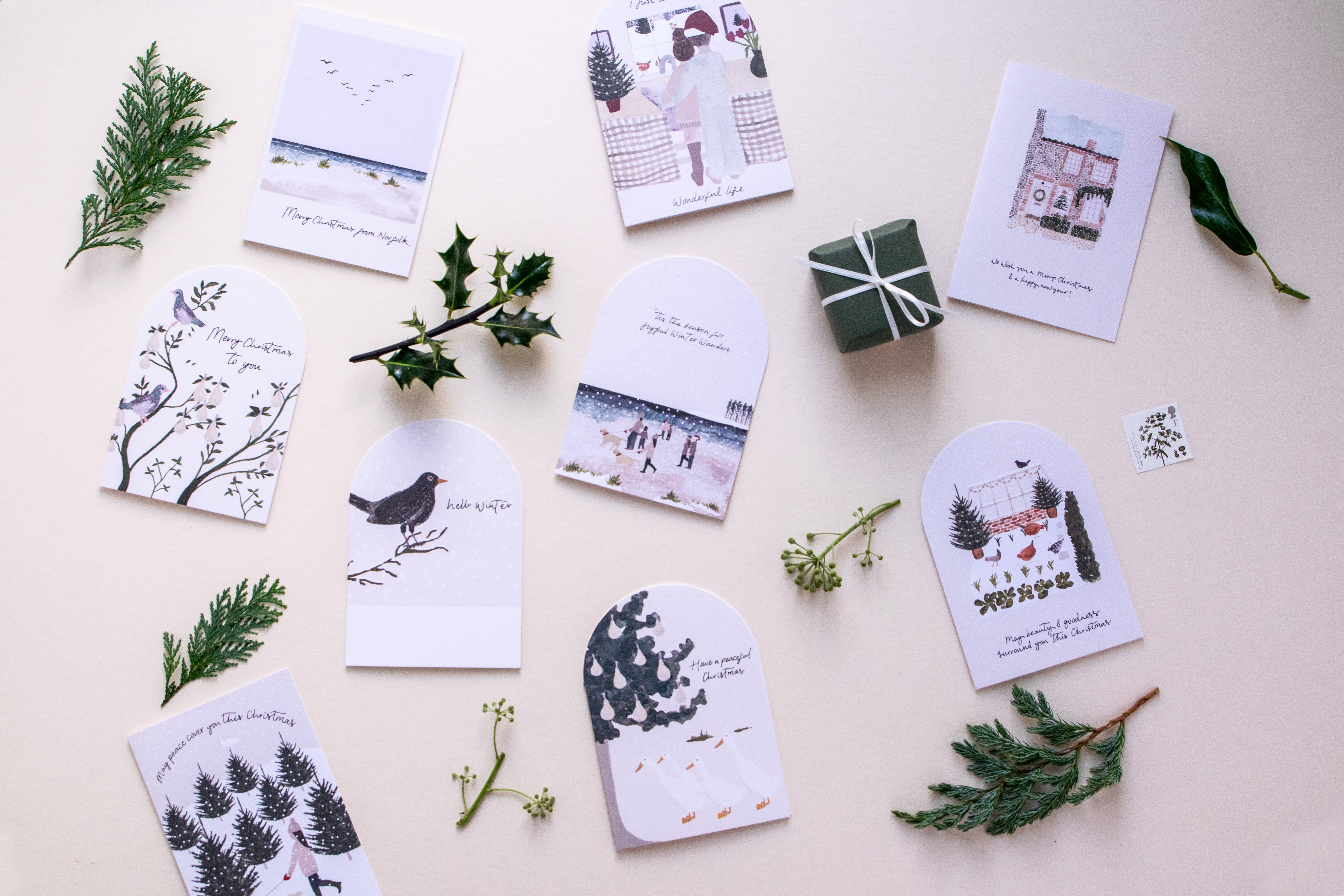 The Hidden Pearl Studio - Vendita all'ingrosso Biglietti di auguri di Natale - Biglietto di auguri natalizio è dove la tua gente è3