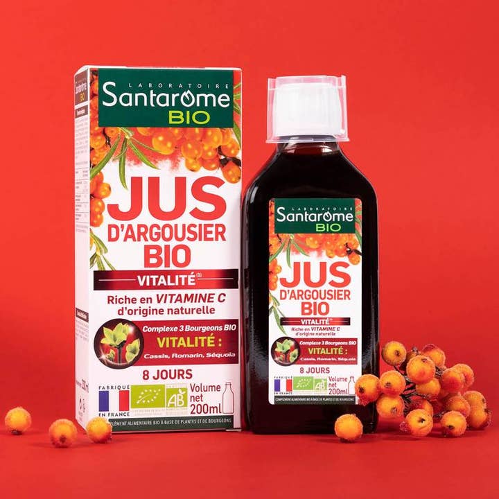 SANTAROME BIO - Venta al por mayor Suplementos/vitaminas para beber - Zumo de espino amarillo orgánico