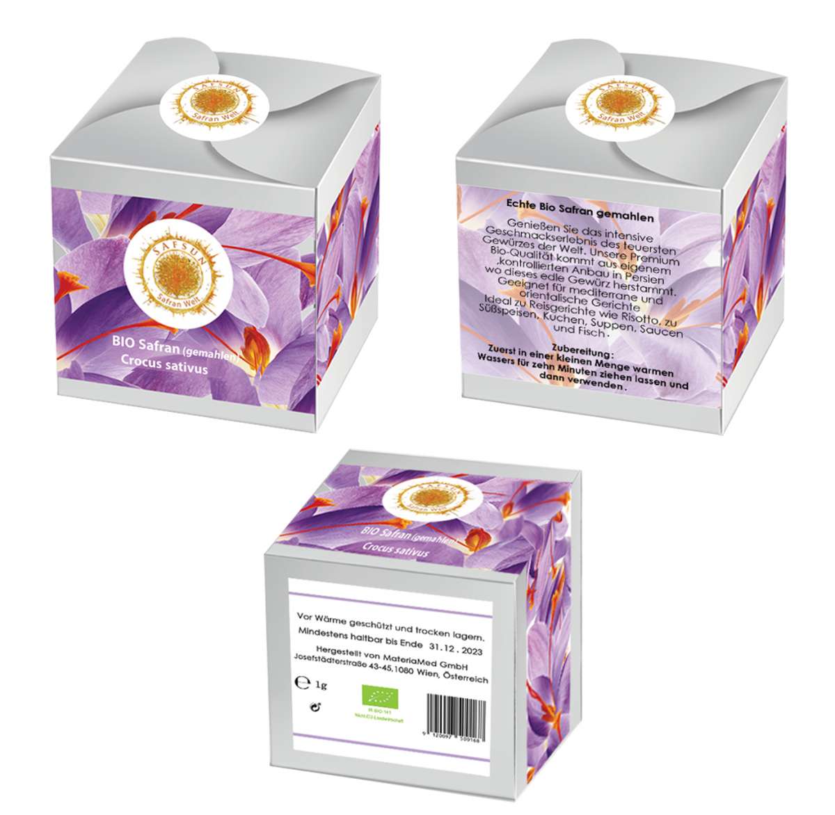 SAFSUN Safrantee – Engroshandel Løs te – Økologisk knust safran0