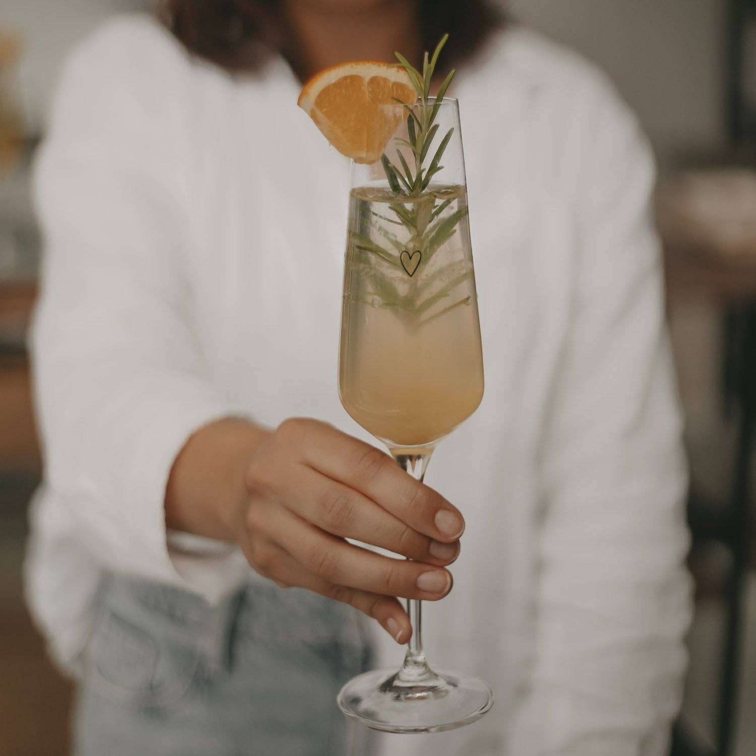 Eulenschnitt – wholesale Drinking glass/cup – Heart champagne glass (VE = 4 pcs)2