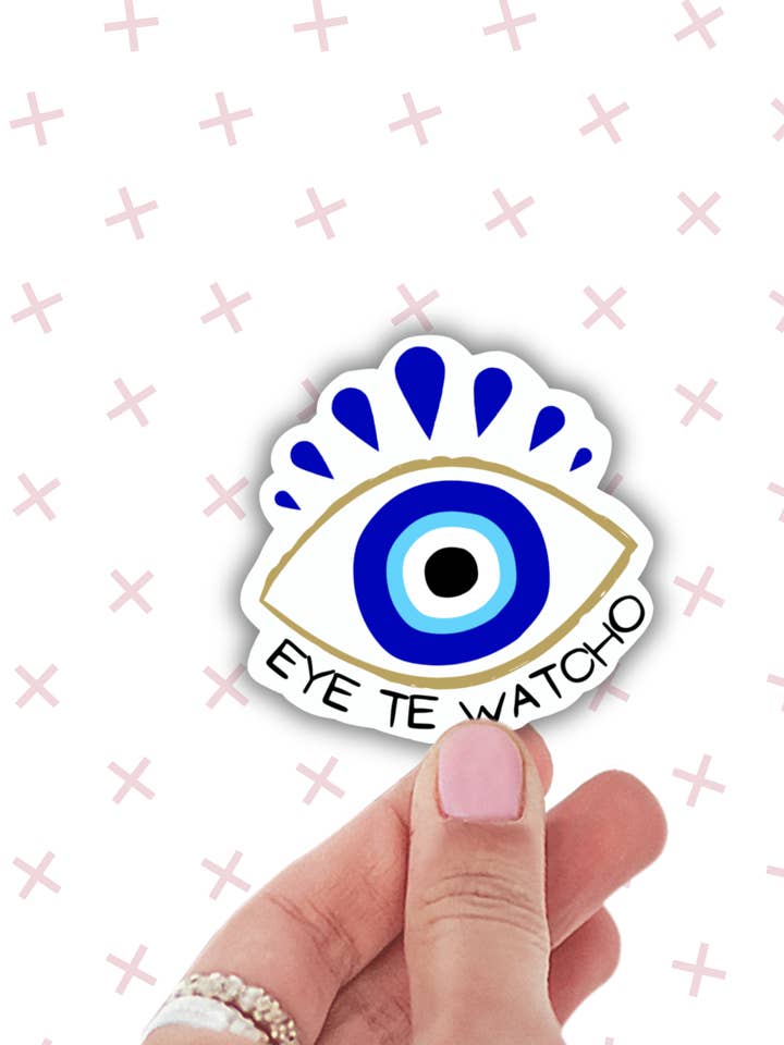 Boze oog sticker, latina, laptop vinyl sticker, decals voor wholesale door Lalatina Shop