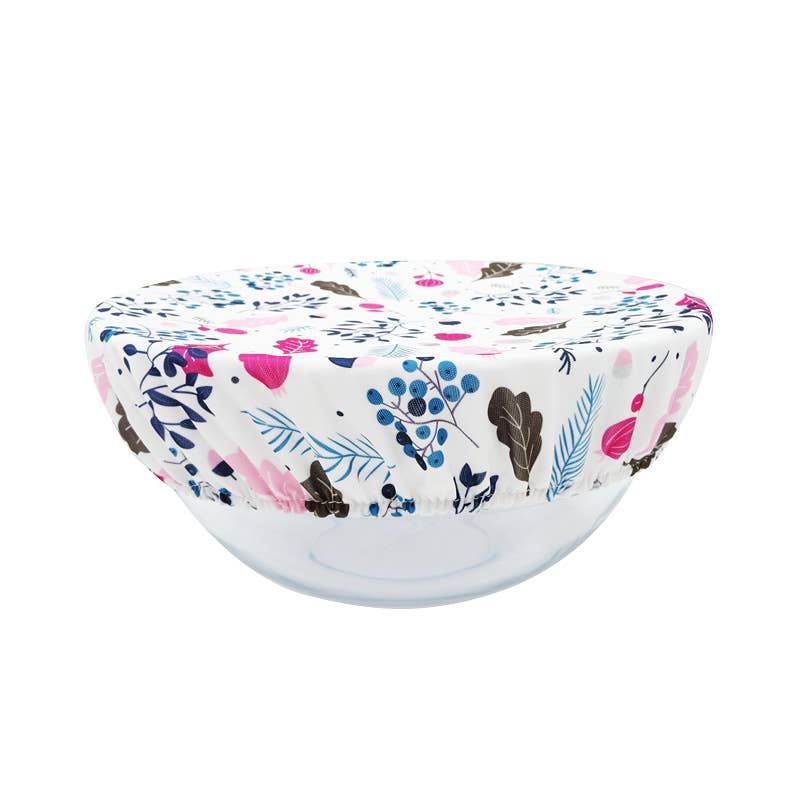 EcologiQ - Wholesale Food Storage Wrap/Bag - Set of 3 zero-waste-Charlotte flatcovers in floral fabric2