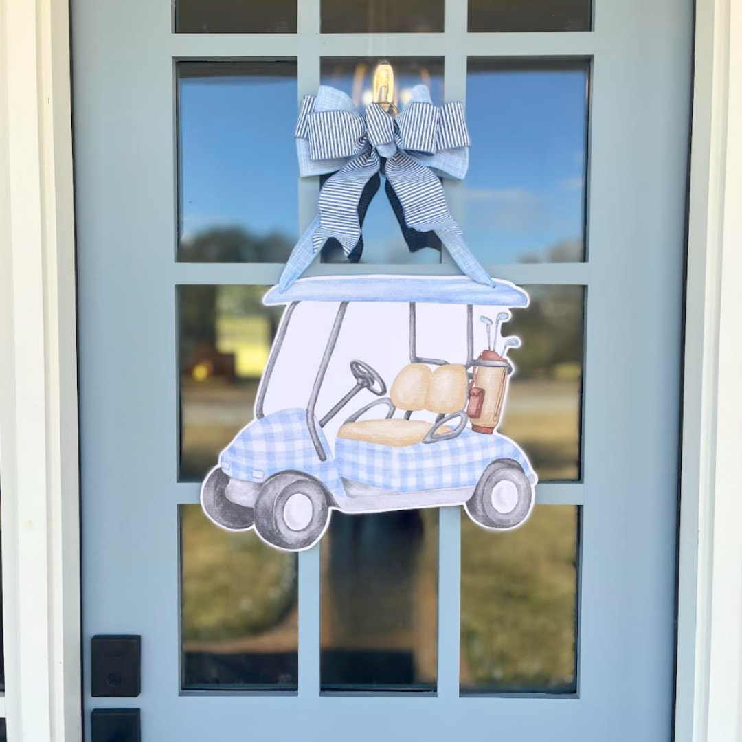 Front Porch Elegance – wholesale Door hanger – Tee Time- Door Hanger5