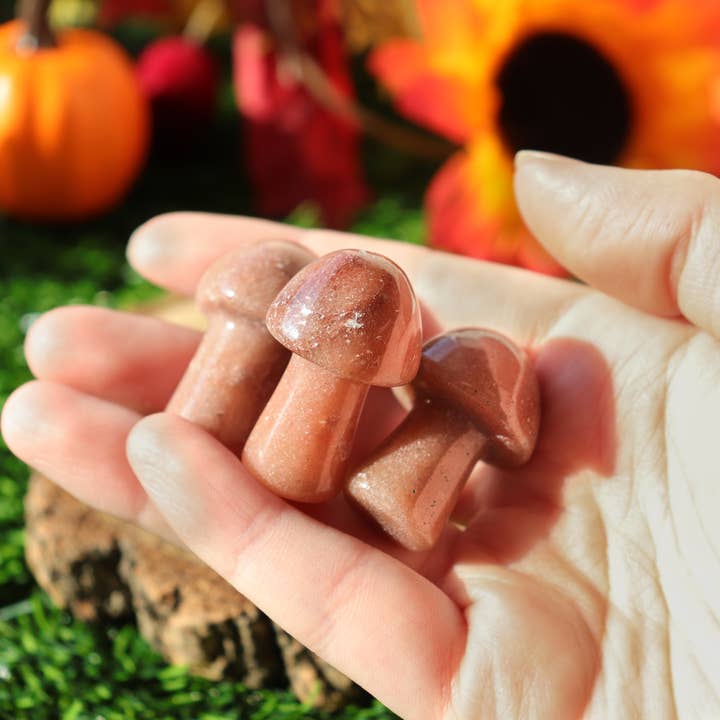 Natures Artifacts Inc - Wholesale Spiritual Stone/Crystal - Red Aventurine Mini Mushroom2