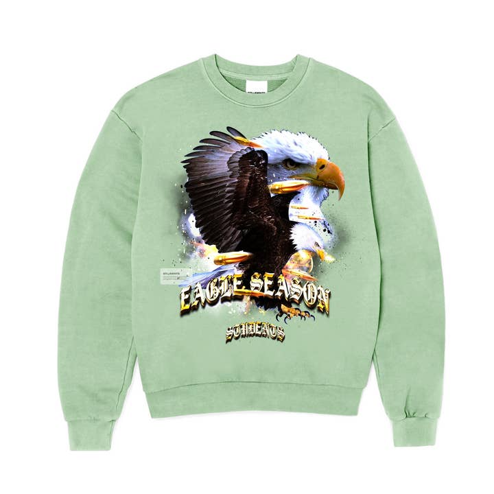 Eagle Season (Maglione girocollo) - Peapod per la vendita all'ingrosso da parte di Students, LLC
