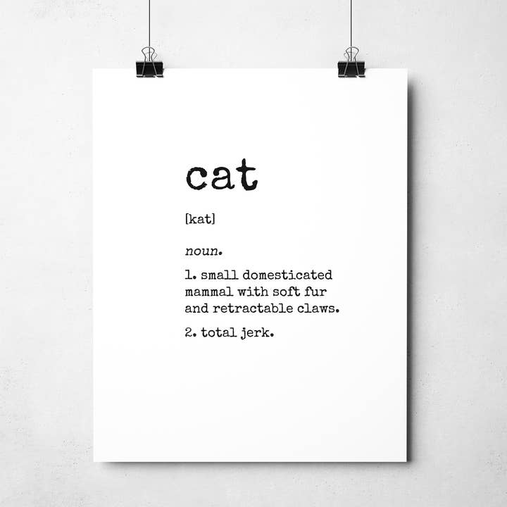 Funny Cat Art for wholesale by Kitties and Cabernet