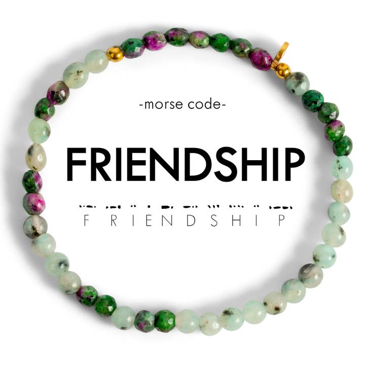 ETHICGOODS - Wholesale Beaded Bracelet - Morse Code Bracelet | FRIENDSHIP
