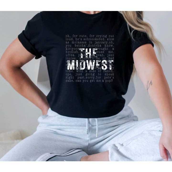 85th Avenue Shop - Wholesale Screen Printed T-Shirt - Women's - Midwest Phrases Graphic Tee