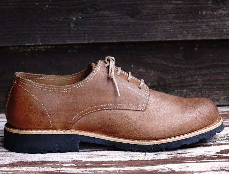 By The Mountain - Portuguese Handmade Footwear - Wholesale Derby Shoes - Men's - Annapurna Leather Derby Lace-up Shoes - Natural3
