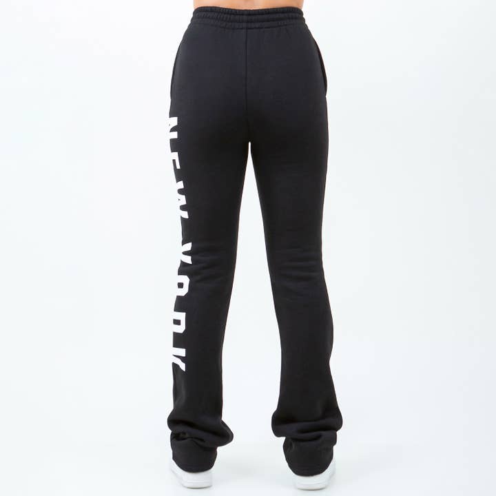 American Bazi - Wholesale Lounge Sweatpants/Joggers - Women's - NEW YORK STACKED SWEATPANTS-RJH10145NY3