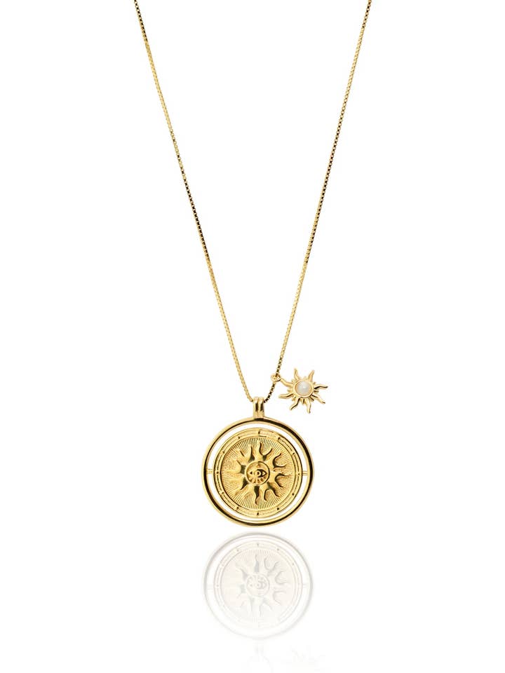 TIME TURNERING gold necklace for wholesale by Aran Jewels