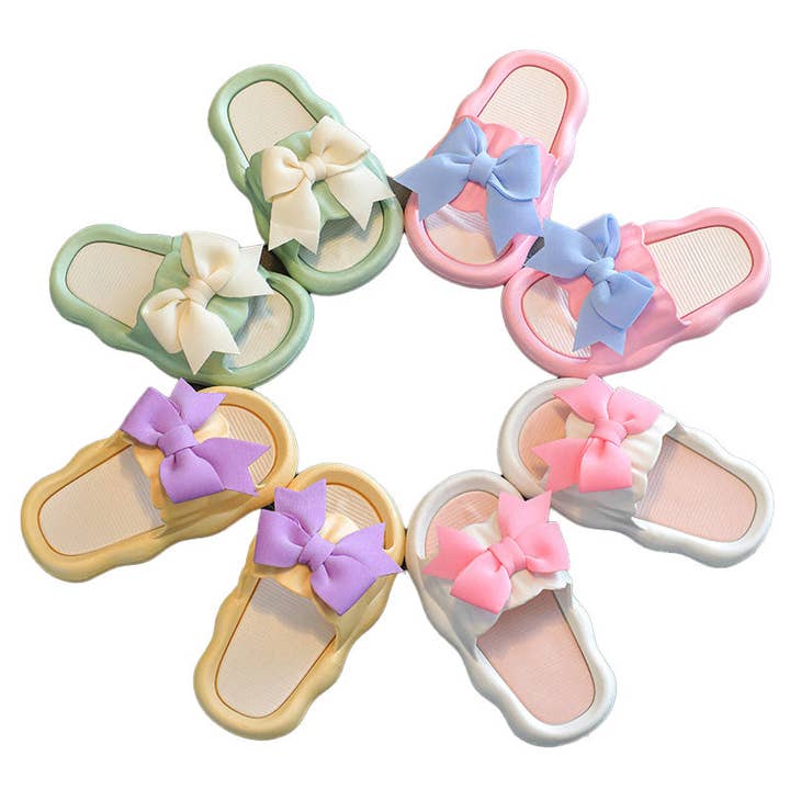 Girls' Bow Soft Sole Slippers Outdoor Cute Sandals for wholesale by Auraquise