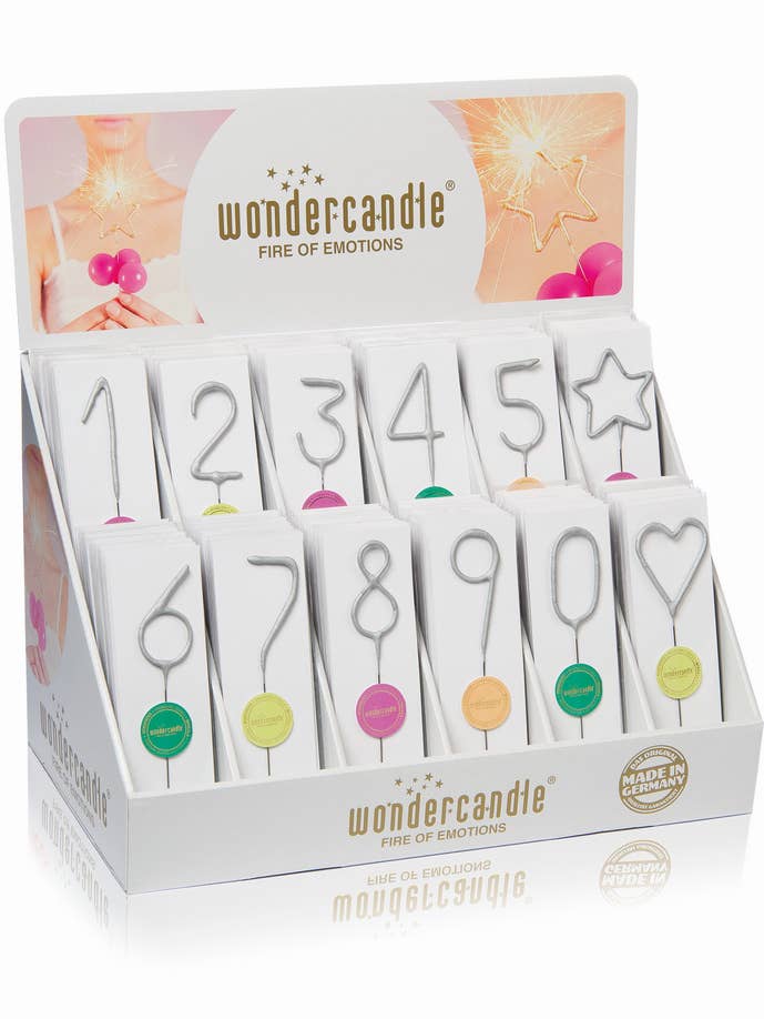 Spotlight silver assortment - 144 Wondercandle® classic pour la vente par Wondercandle