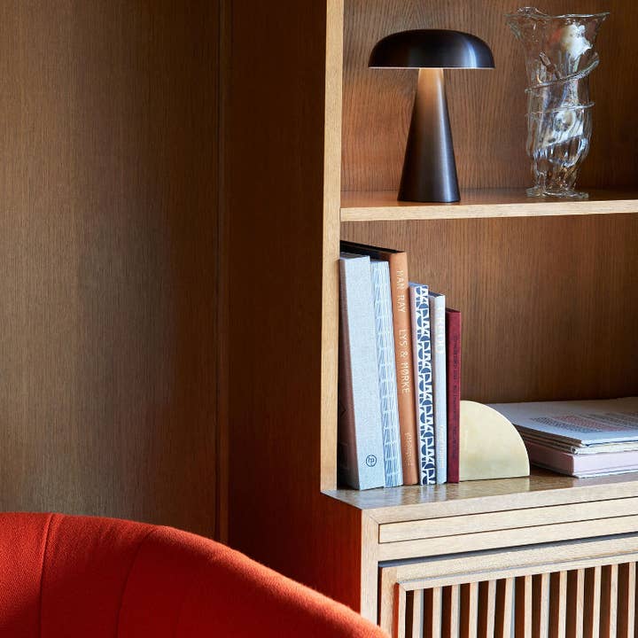 Kiyo Home - Venta al por mayor Lámparas decorativas/de escritorio - Lámpara LED Inalámbrica de Champiñón Metálico4