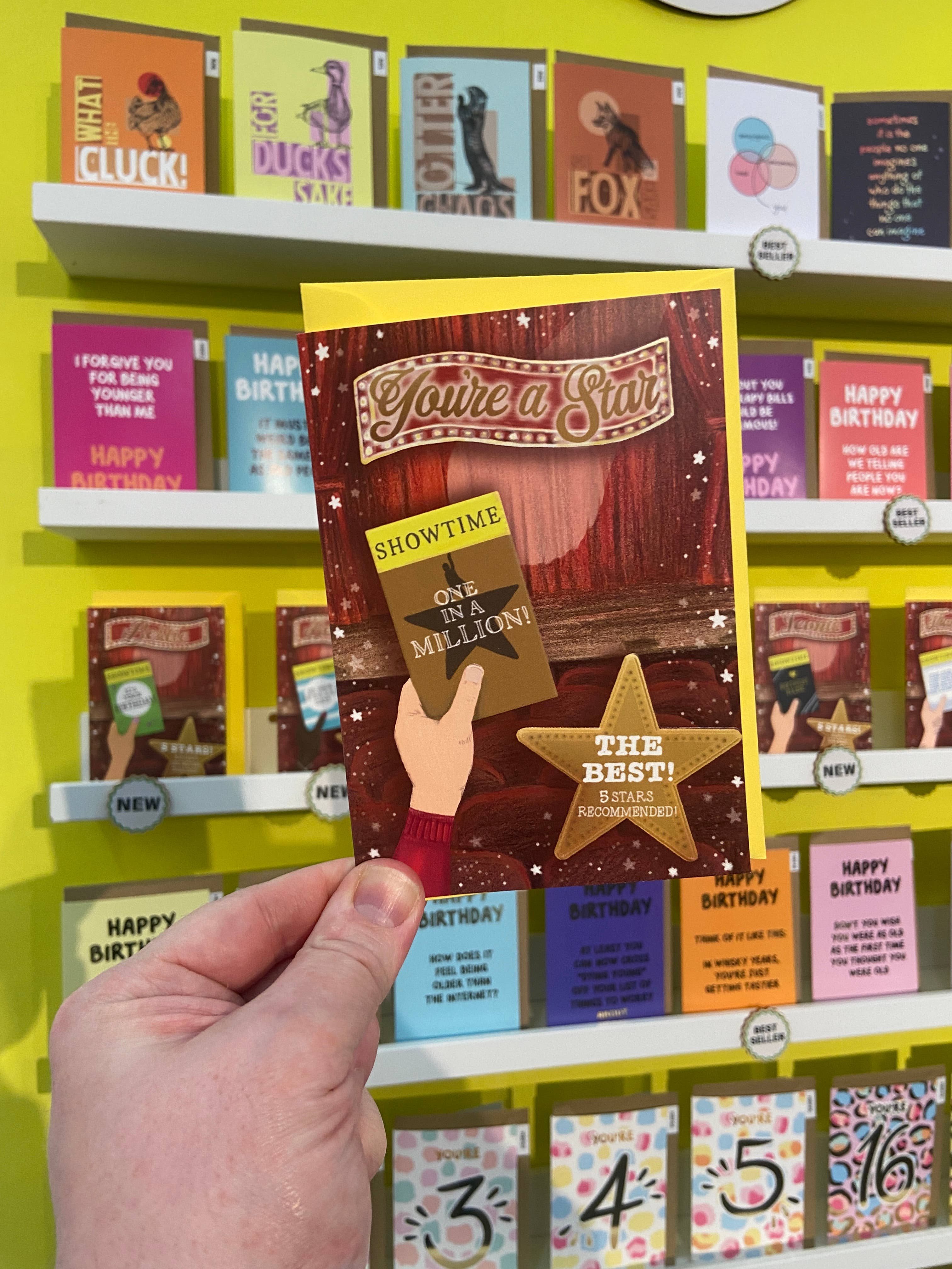 MarcoLooks – wholesale Everyday greeting card – You're a Star card (Showtime Collection, the Theatre) - A61