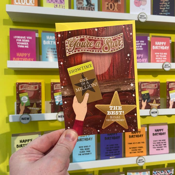 MarcoLooks – wholesale Everyday greeting card – You're a Star card (Showtime Collection, the Theatre) - A61