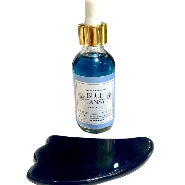 Freedom Rocks - Wholesale Facial oil - Blue Tansy 2 oz Facial Oil - For Oily and Acne Prone Skin1