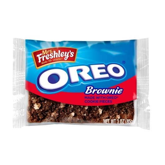 Long Island Candy Factory - Wholesale Brownie - Mrs. Freshley's Oreo Brownie 3 oz 8 ct Single Serve