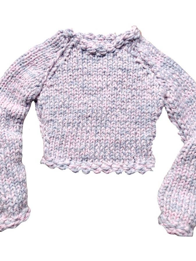 Pull festonné Blush pour la vente par Lex & Lynne