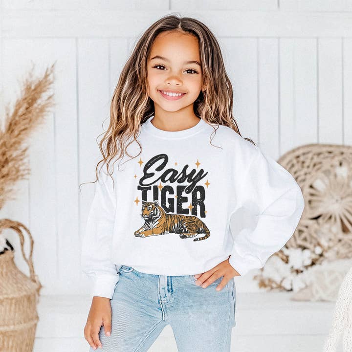 Uncommon Label - Wholesale Sweatshirt - Kids - Easy Tiger Retro Band Youth Graphic Sweatshirt