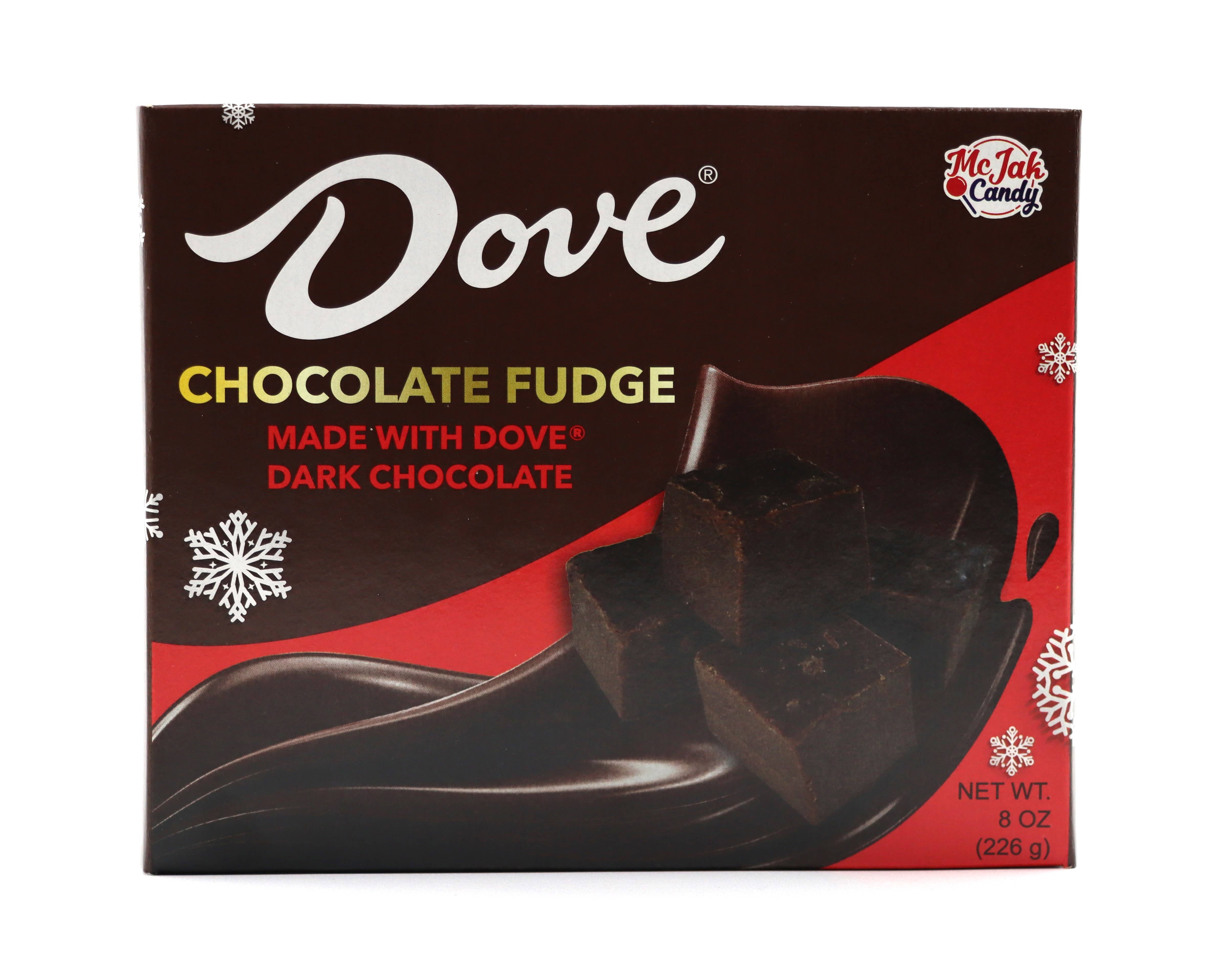 Grandpa Joe's Candy Shop – wholesale Fudge – Dove 8oz Dark Chocolate Fudge, 12ct1