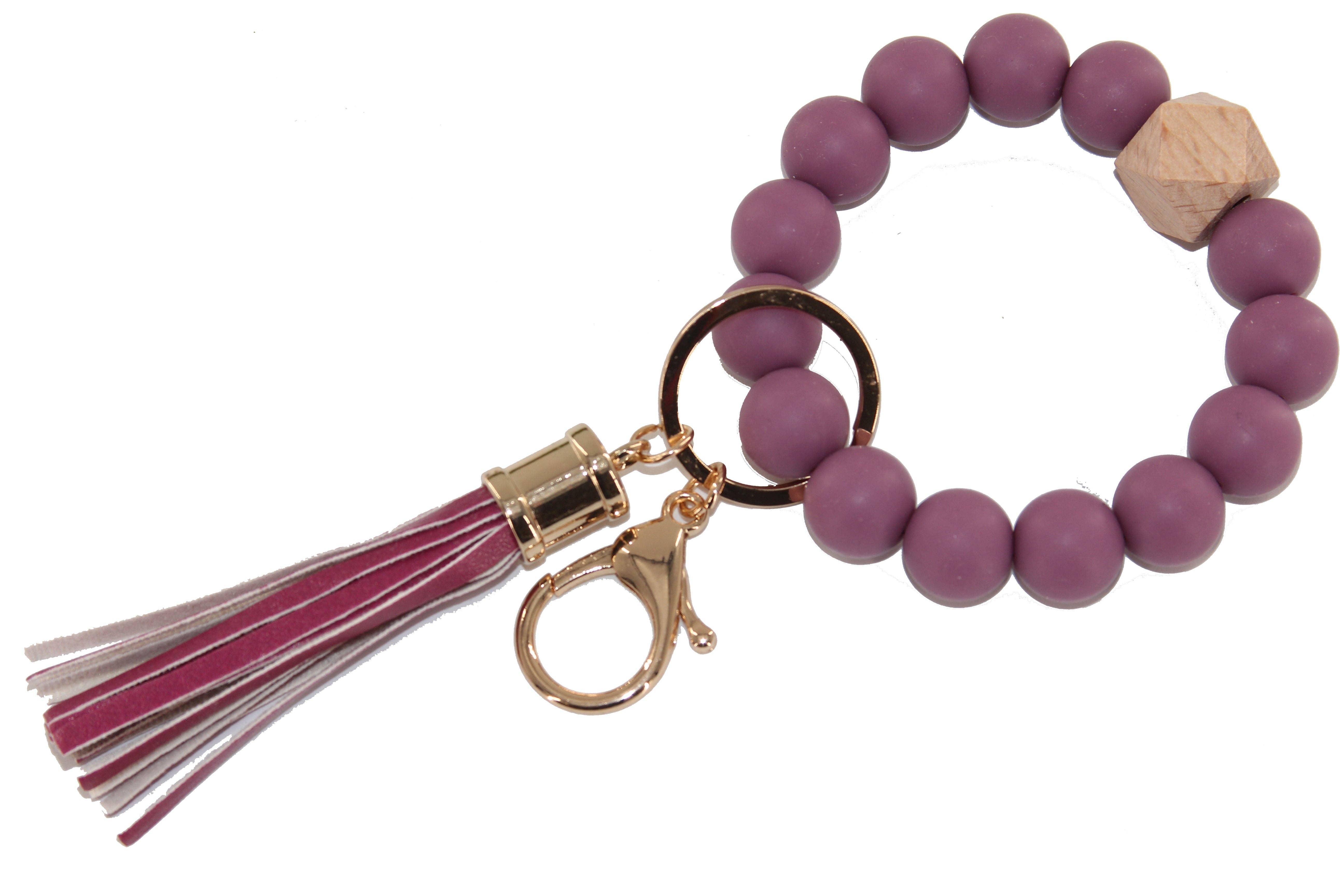 MiMi Wholesale - Vente Bracelets porte-clés - Porte-clés/bracelet porte-clés en silicone perlé BB139x1257