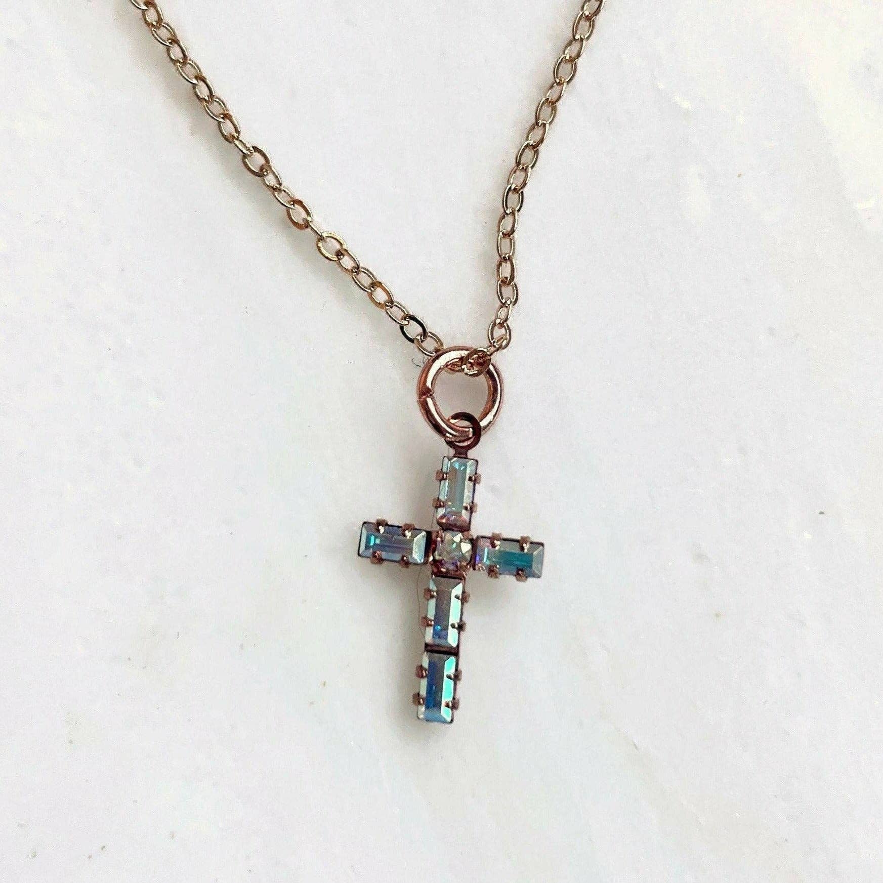 Love Your Bling® - Wholesale Pendant/Charm Necklace - Crystal cross necklace3