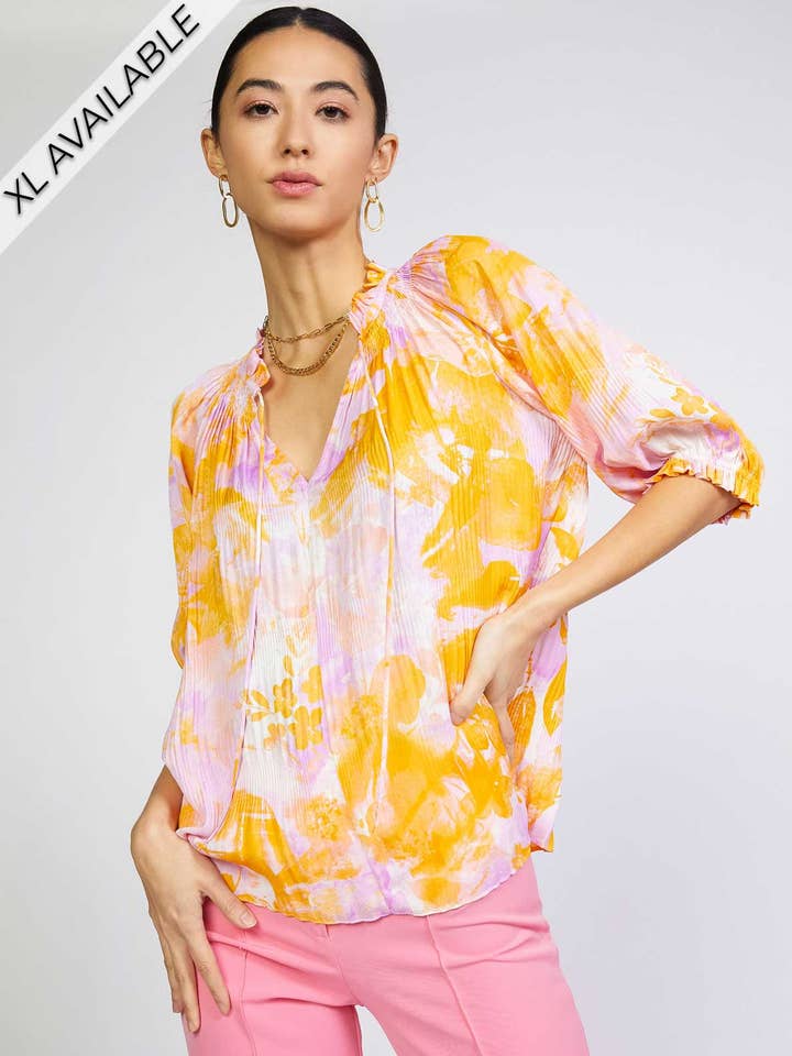 Top Plissado Angelica - XL por atacado de Current Air