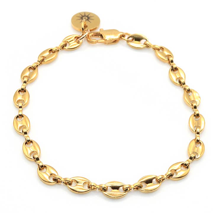 Golden Anklet Modern and Timeless for wholesale by Jessica Santander