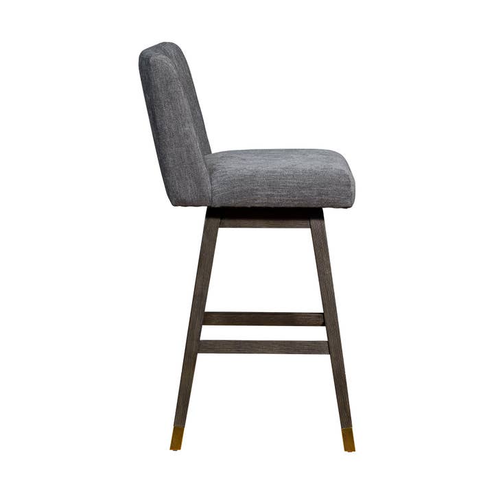 Armen Living - Wholesale Stool - Isabella Modern Upholstered Wood Swivel Barstool54