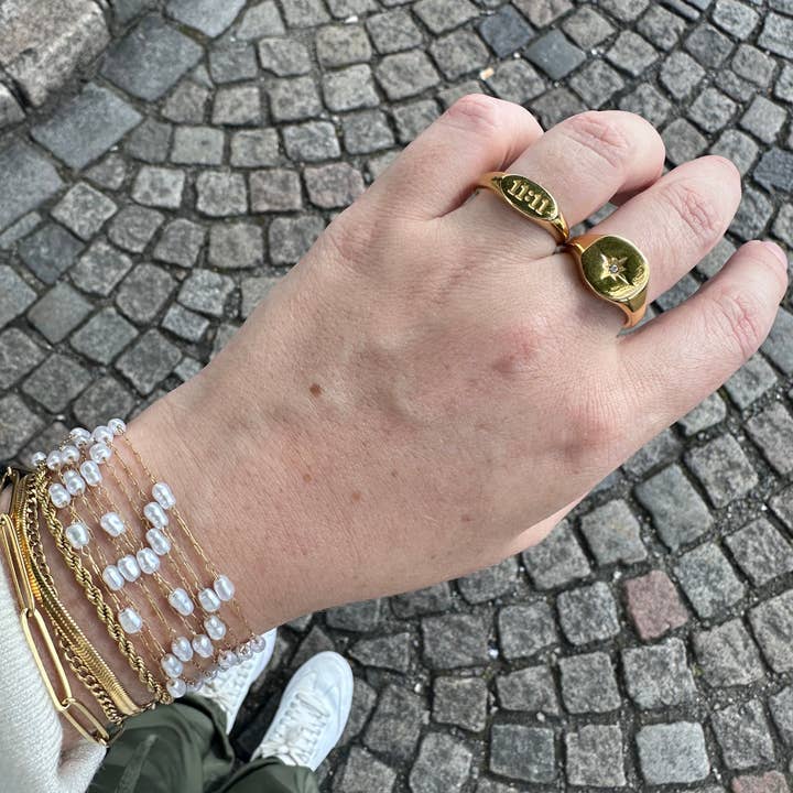 DRIP JEWELRY - Wholesale Signet Ring - Burst Signet Ring (size 6-8)5