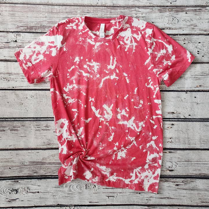 Shirts & Giggles - Wholesale T-Shirt - Women's - Bella+CanvasĀ® Blank Scrunch Bleached T-Shirt, Unisex Tee5