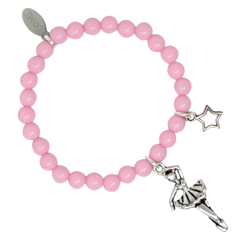 Tiny Treats and ZOMI GEMS - Wholesale Beaded Bracelet - Kids - Pink & Purple Dance Bracelet Tower1