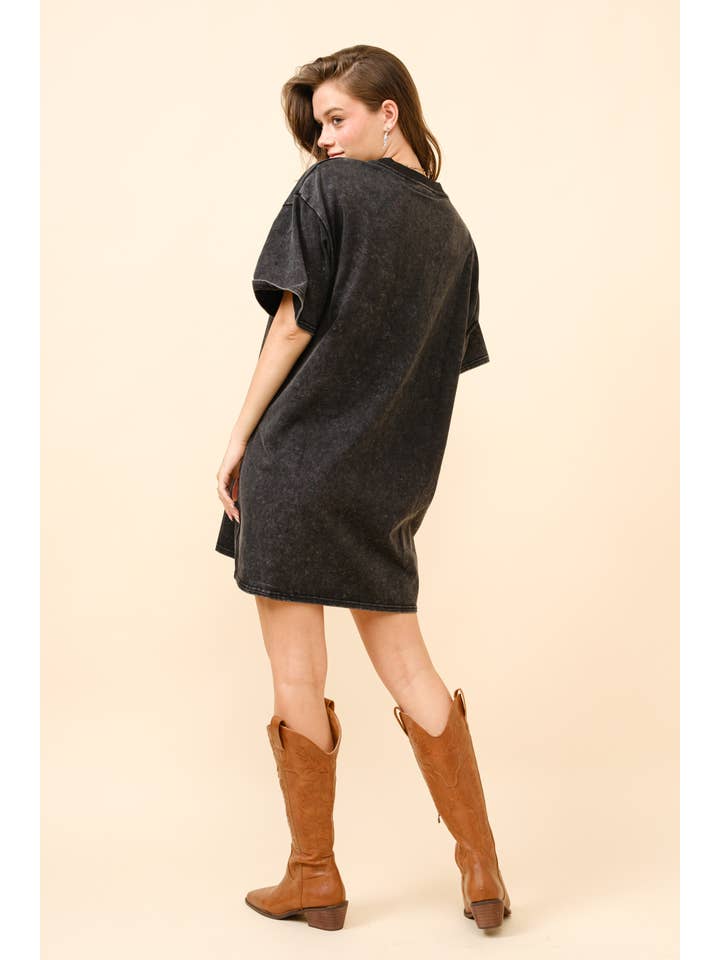 Blue B - Wholesale Dress - Women's - 22896T - HOWDY T shirt Dress