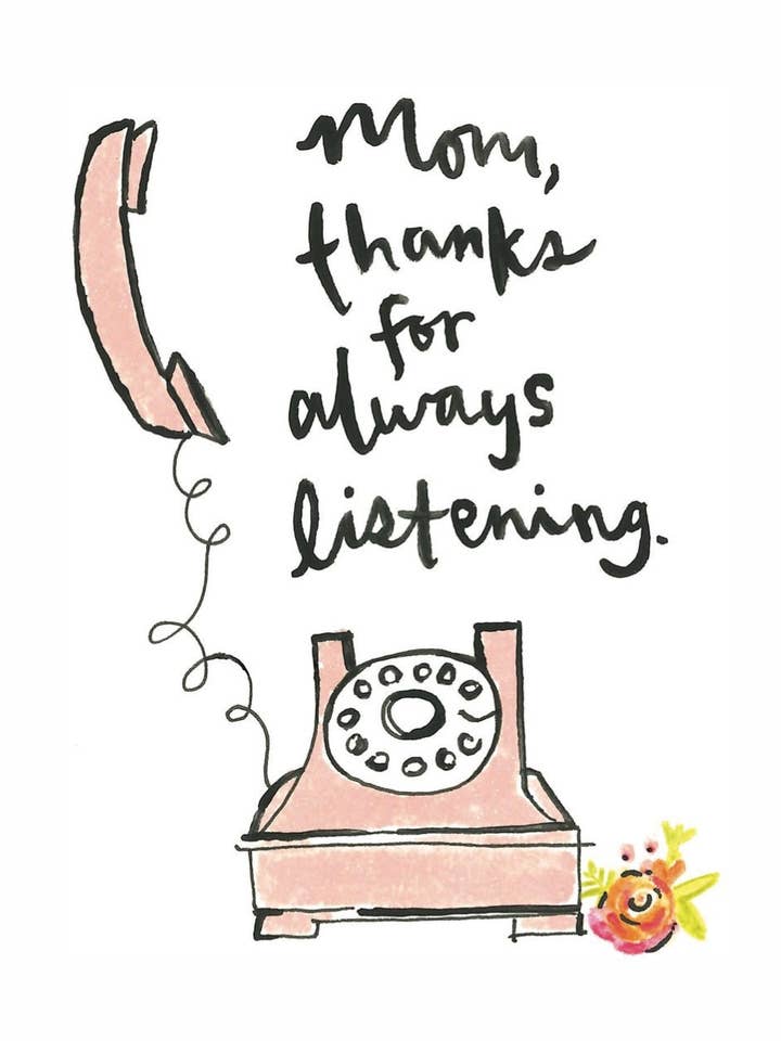 Carte « Mom I Love You », blanc à l'intérieur pour la vente par Sweet Julie Marie