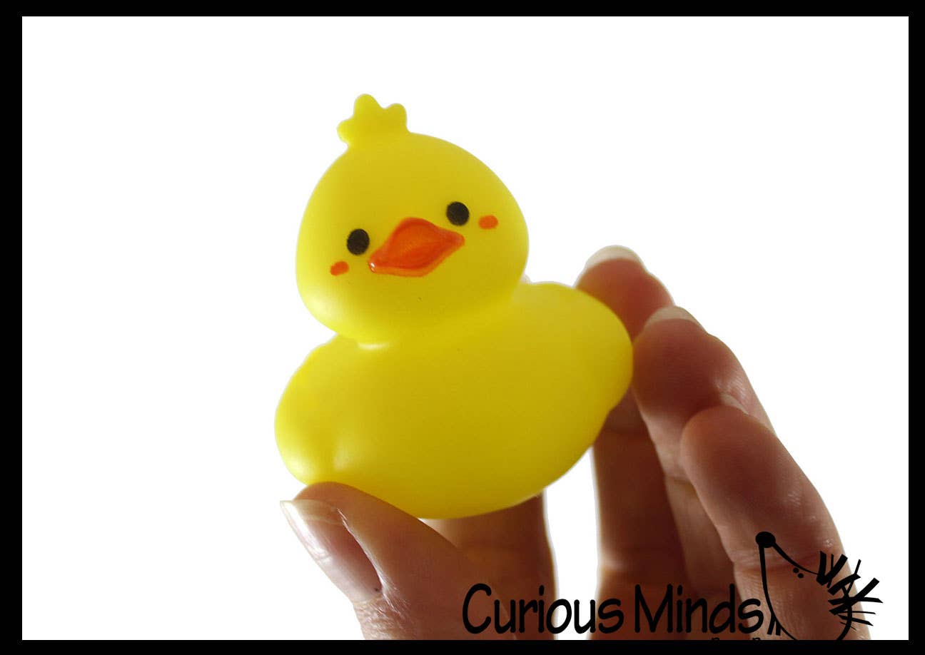Curious Minds Toys - Wholesale Bath Toy - Baby - 1 Cute Kawaii 2" Rubber Ducks - Rubber Duckies Baby Duckling6