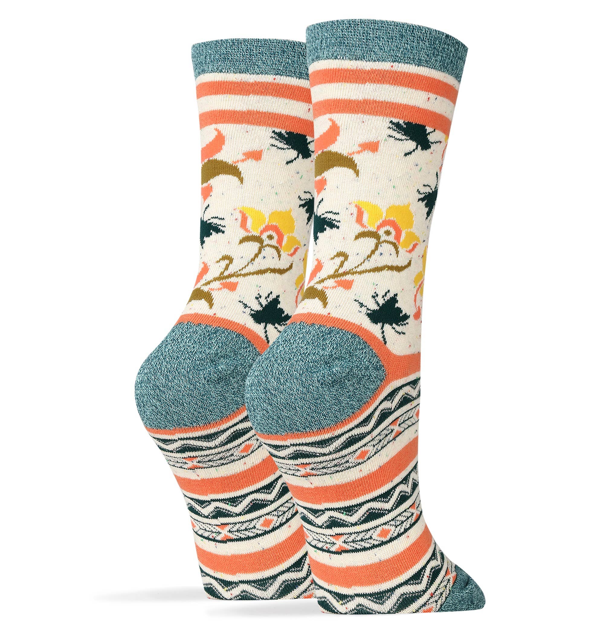 Oooh Yeah/Sock It Up/Oooh Geez Slippers - Vendita all'ingrosso Calzini - Donna - Fioritura dell'Amicizia | Calzini da Donna Premium con Motivo Floreale1