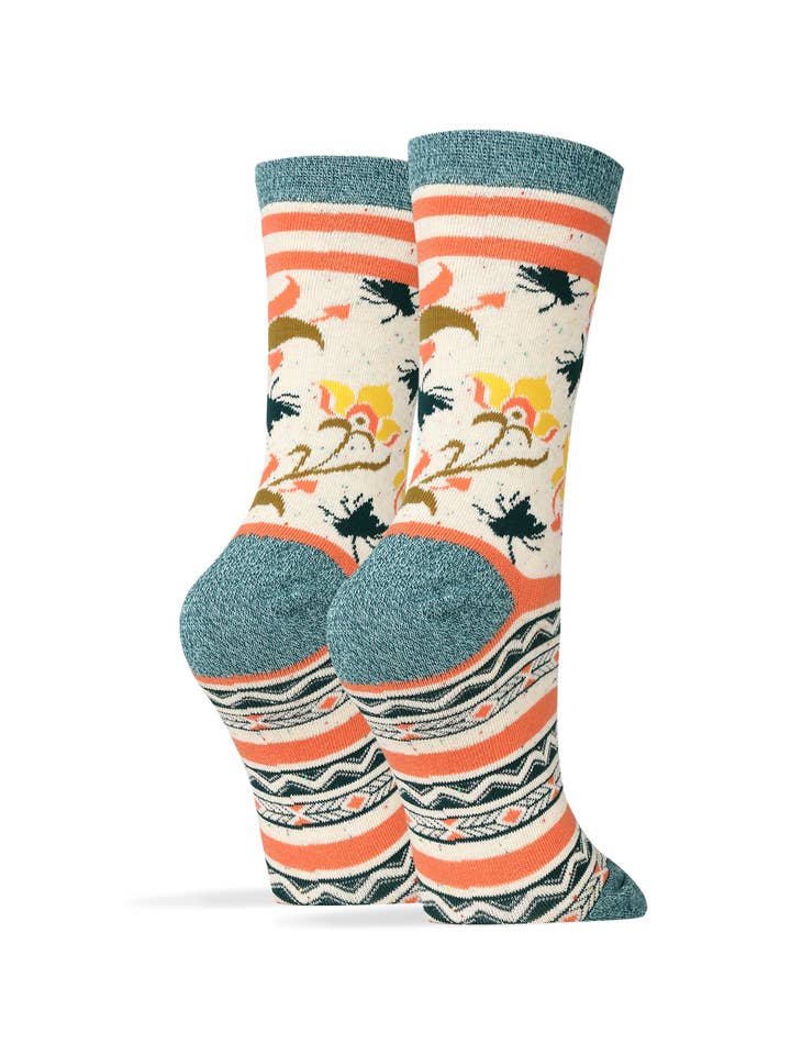 Oooh Yeah/Sock It Up/Oooh Geez Slippers - Vendita all'ingrosso Calzini - Donna - Fioritura dell'Amicizia | Calzini da Donna Premium con Motivo Floreale1